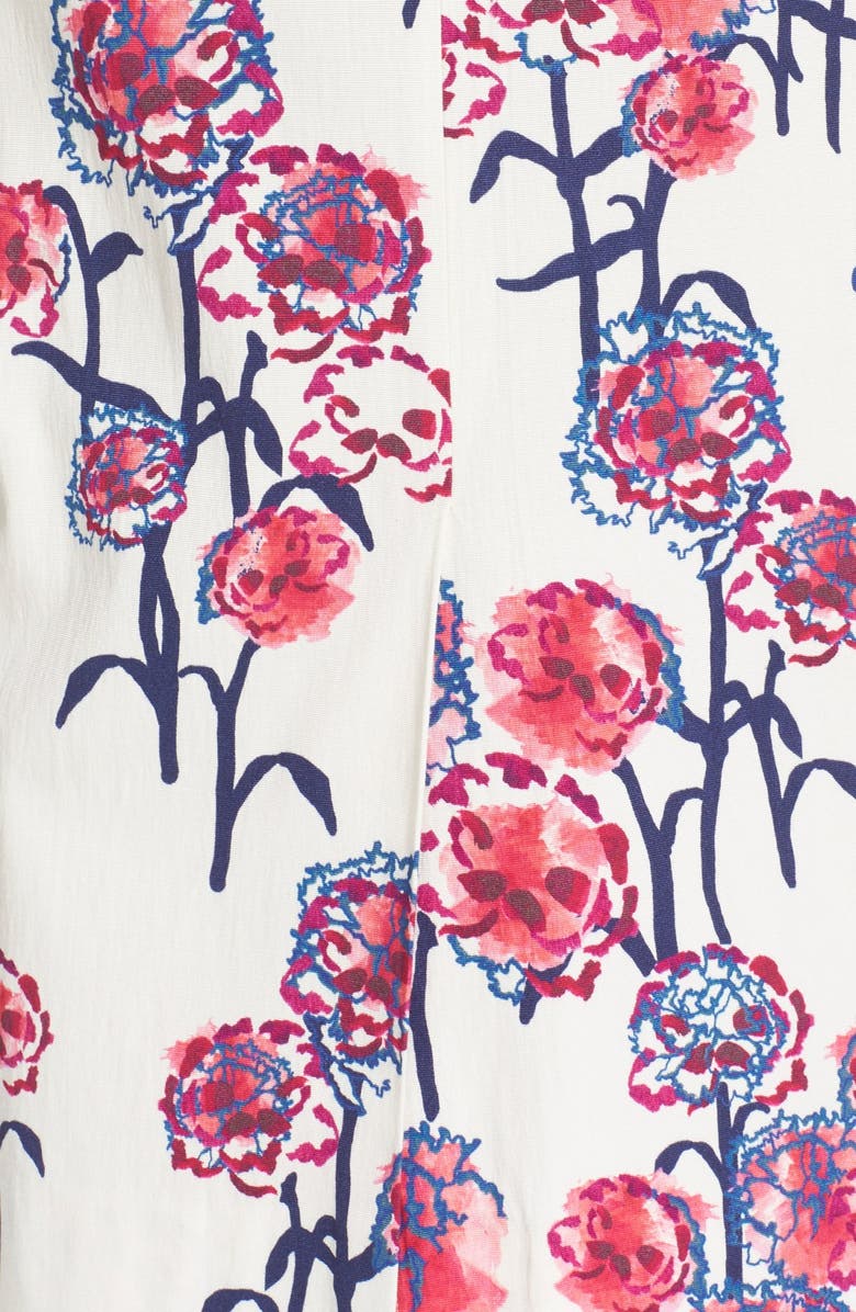 Tanya Taylor Textured Garden Print Pencil Skirt, Alternate, color, 