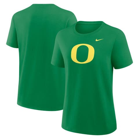 Women's Nike Green Oregon Ducks Primary Logo T-Shirt