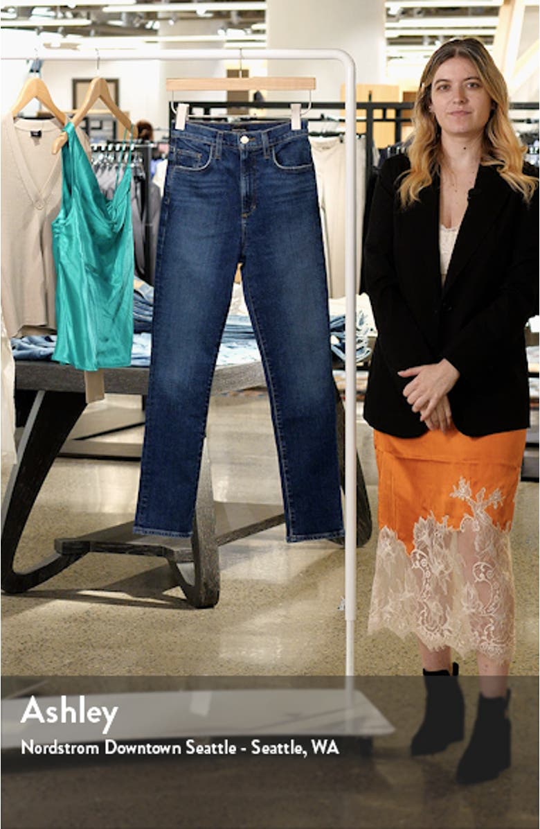 The Valentina Super High Waist Ankle Cigarette Jeans, sales video thumbnail