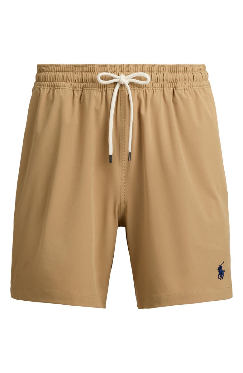 Polo Ralph Lauren Traveler Classic Swim Trunks, Alternate, color, Cafe Tan