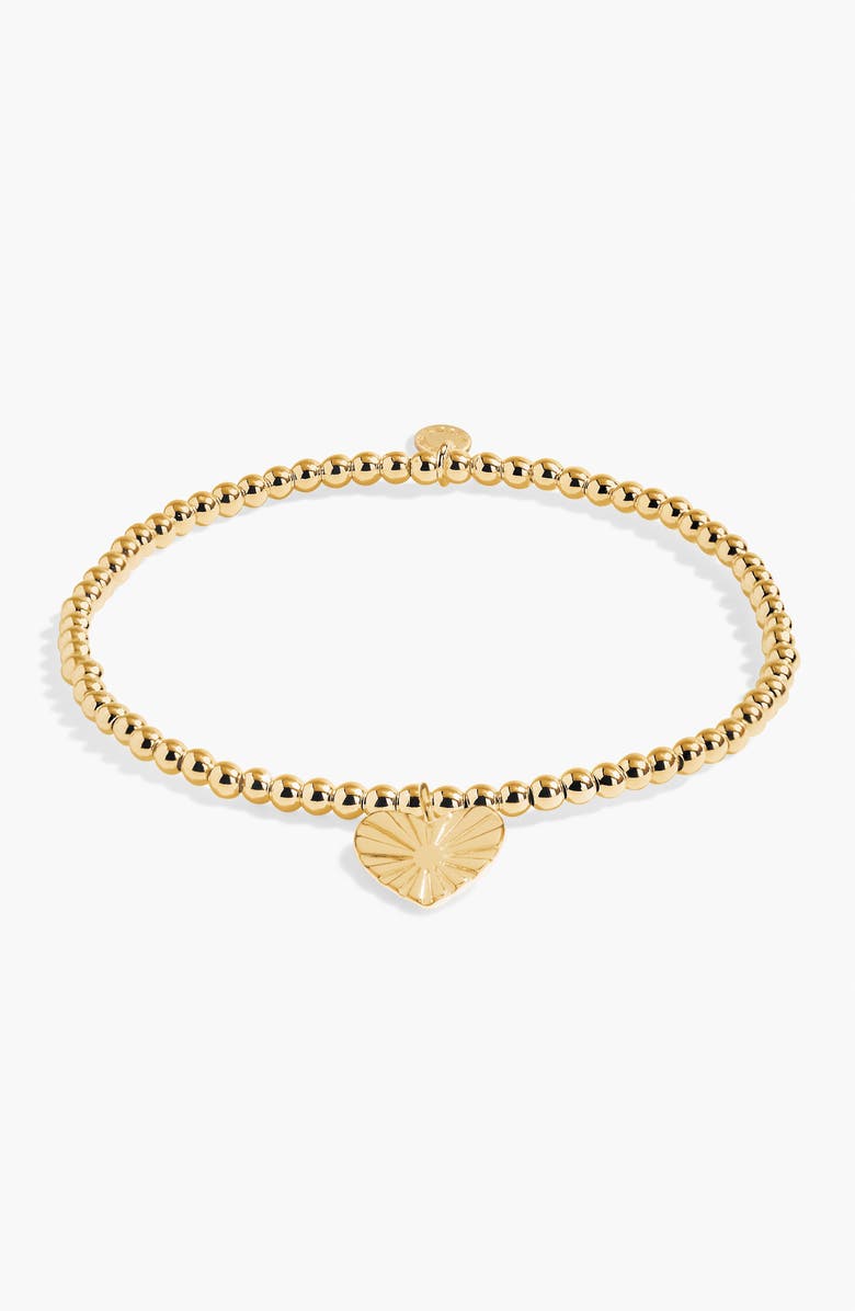 A Littles & Co A Little 'She Believed She Could So She Did' Bracelet in Gold-Tone Plating, Main, color, Metallic Gold