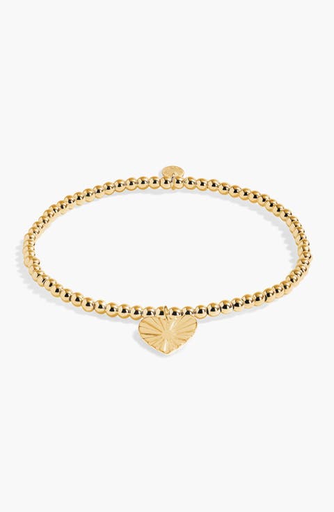 A Little 'She Believed She Could So She Did' Bracelet in Gold-Tone Plating