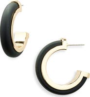 NORDSTROM RACK Frosted Resin Hoop Earrings