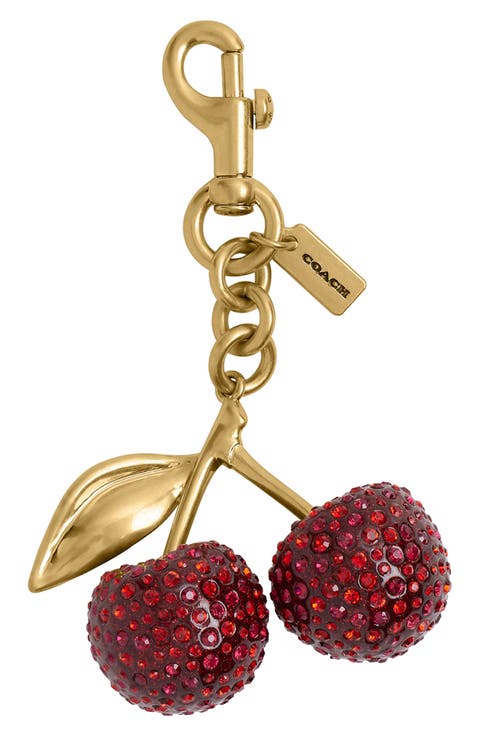 Crystal Cherry Bag Charm