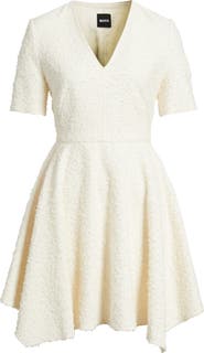 BOSS Daletar1 Tweed Skater Dress