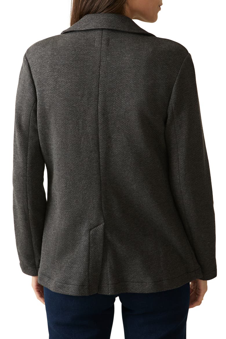 Inlet Cotton Blend Knit Blazer, Alternate, color, BLACK SKY