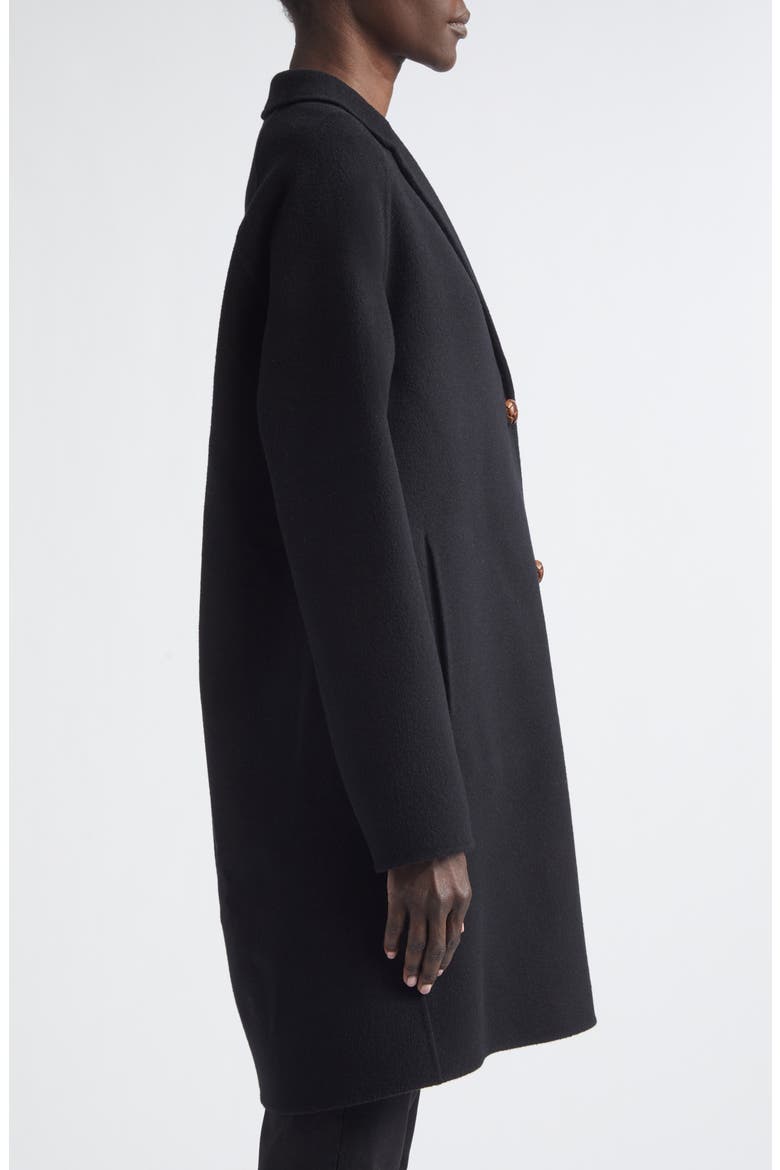 Wool & Cashmere Car Coat, Alternate, color, BLACK
