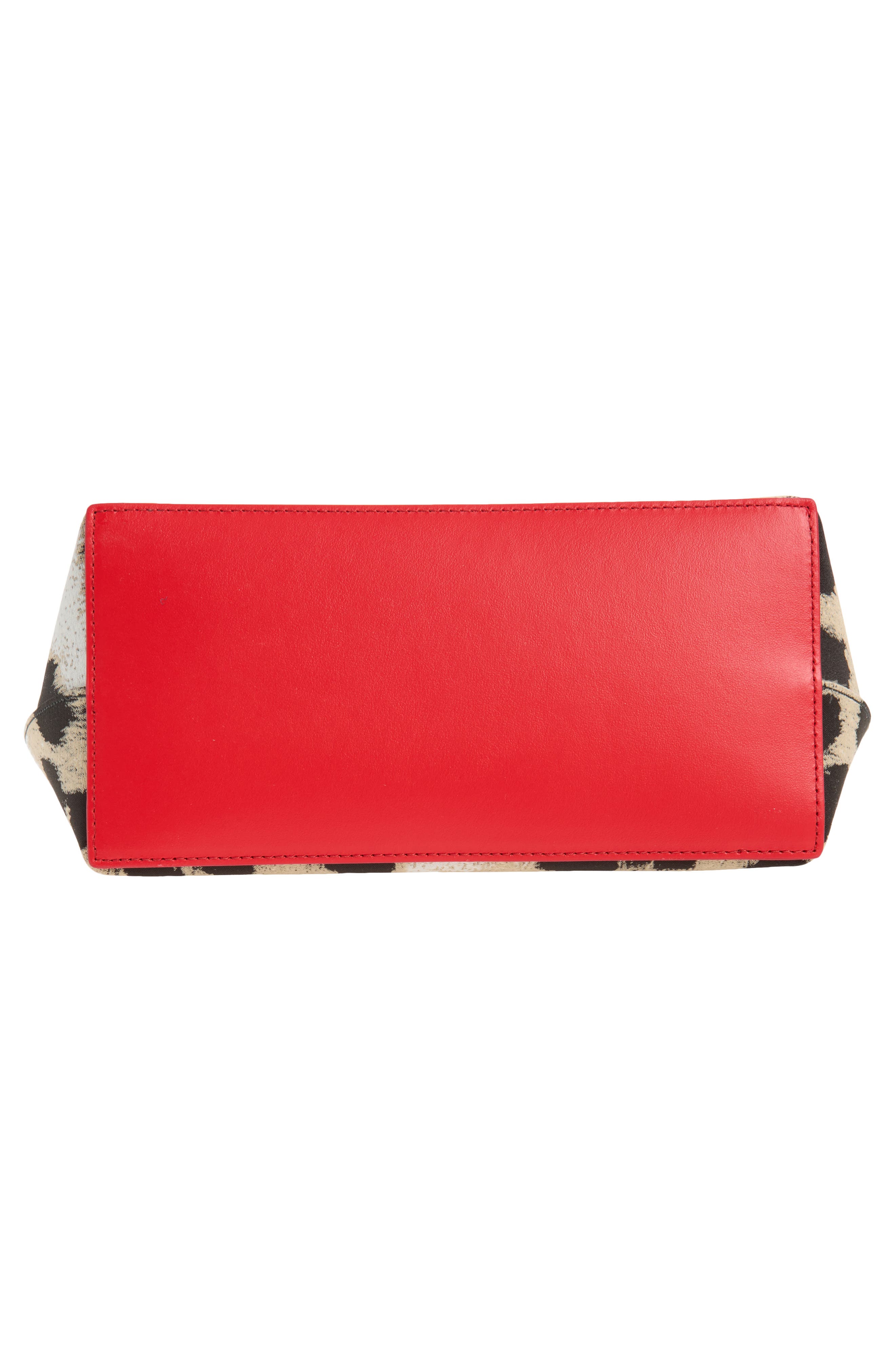Small Logo Zip Pouch, Alternate, color, BLACK/ BEIGE