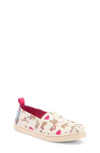 Toms Kids' Classic Alpargata Slip-on In Valentines Day Sloths