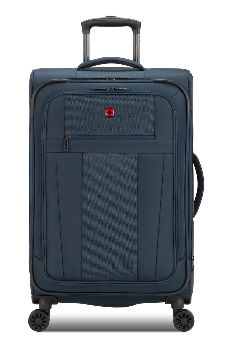 24-Inch Softside Spinner Luggage, Main, color, NAVY