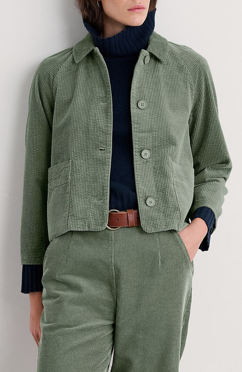 Seasalt Cornwall Ocean Mist Chore Jacket, Main, color, Dusky Green