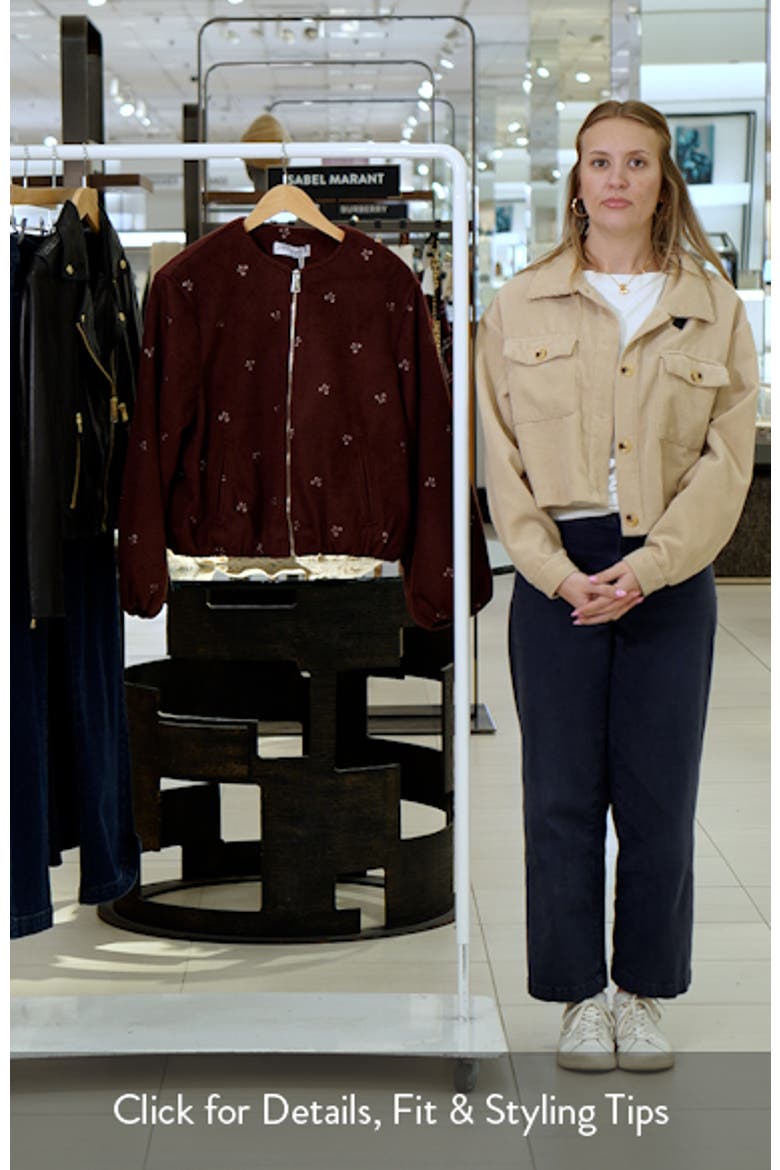 Marla Crop Bomber Jacket video