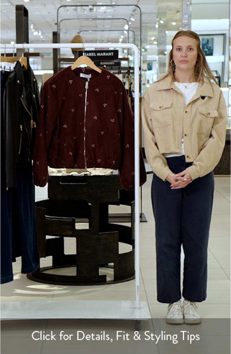 Marla Crop Bomber Jacket, sales video thumbnail