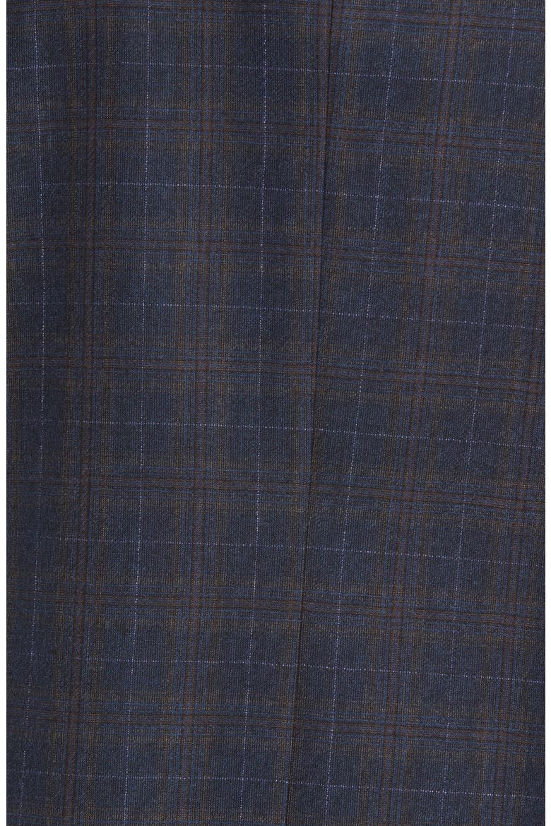 Konan Trim Fit Plaid Wool Sport Coat, Alternate, color, BLUE