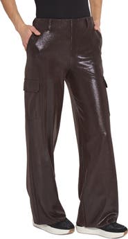 Lysse Metallic Faux Suede Cargo Pants