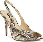 Nine West Pretta Slingback Peep Toe Pump