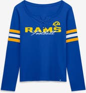 FANATICS Women's Fanatics  Royal Los Angeles Rams Team First Coverage Scheme Lace-Up Long Sleeve T-Shirt