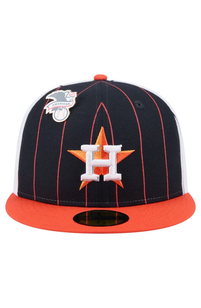 New Era Men's New Era Navy Houston Astros Pinstripe 59FIFTY Fitted Hat, Alternate, color, Navy