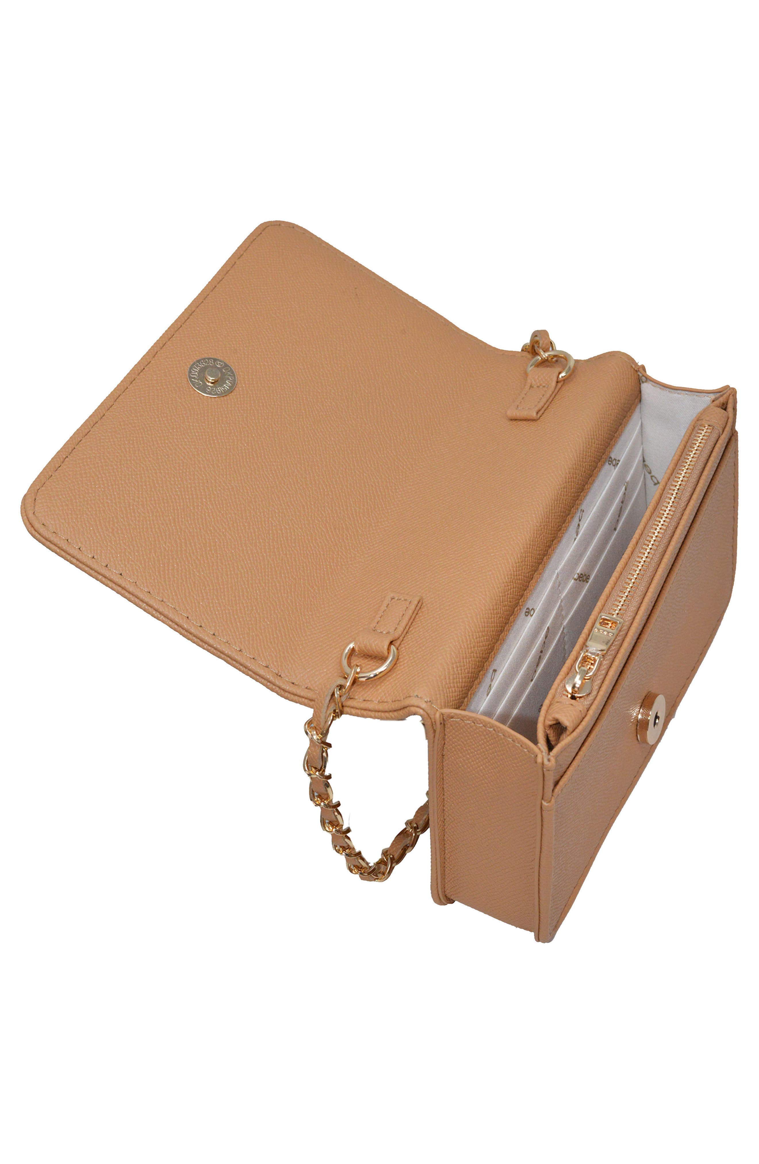 Sagan Studded Crossbody Bag, Alternate, color, CAMEL