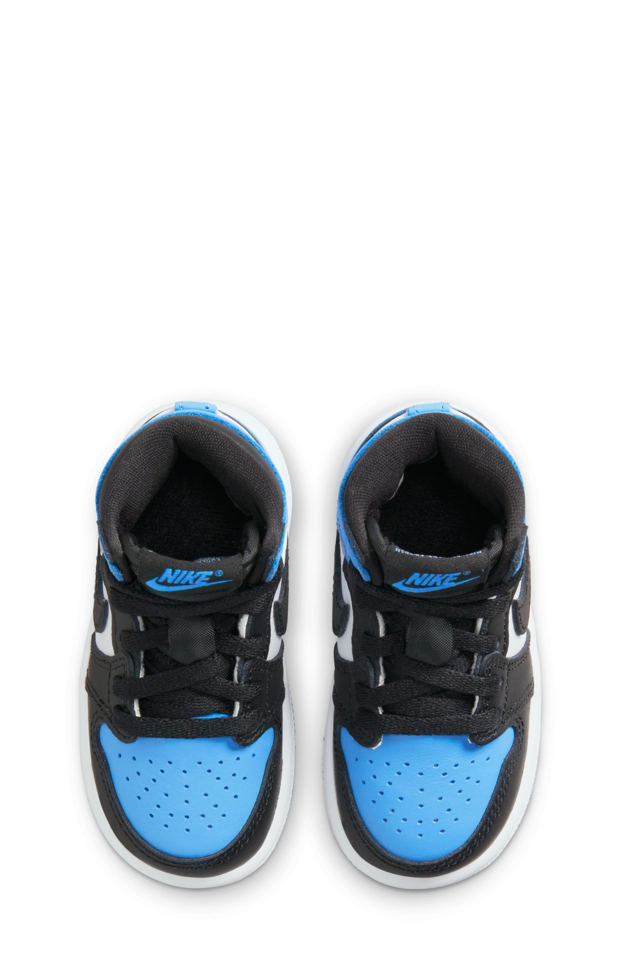 Kids' Air Jordan 1 Retro High OG Basketball Sneaker, Alternate, color, UNIVERSITY BLUE/ BLACK/ WHITE