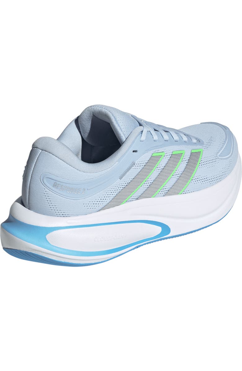 adidas Response 2 Running Shoe, Alternate, color, Crystal Sky/ Silver/ Lime