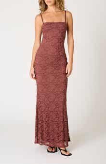Nia Vetiver Embroidered Maxi Dress