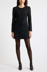 Nordstrom Collarless Blazer Minidress