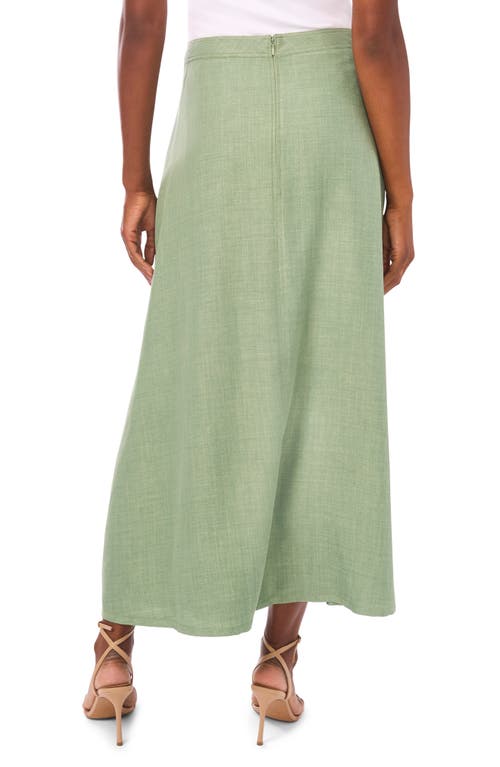 Vince Camuto A-line Maxi Skirt In Green