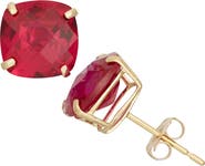 FZN 10K Gold Solitaire Stud Earrings