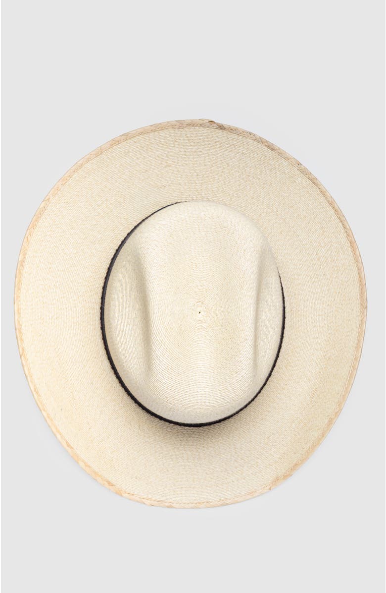 Manela Solstice  Handwoven Straw Sun Hat - Bohemian Summer Cowboy Hat, Alternate, color, Natural / Brown