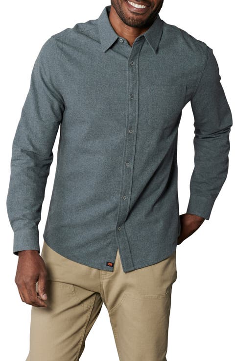 Fairbanks Brushed Cotton Chamois Button-Up Shirt