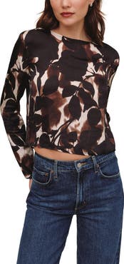 Bella Dahl Floral Printed Long Sleeve Top
