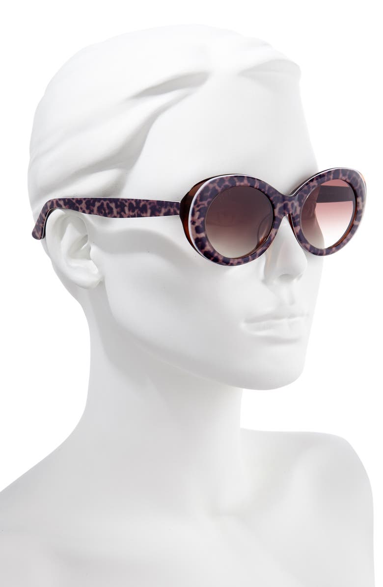 DIFF Olivia 50mm Oval Sunglasses, Alternate, color, 