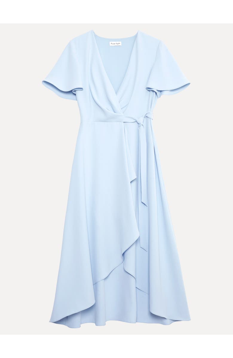 Phase Eight Julissa Wrap Midi Dress, Alternate, color, Pale Blue