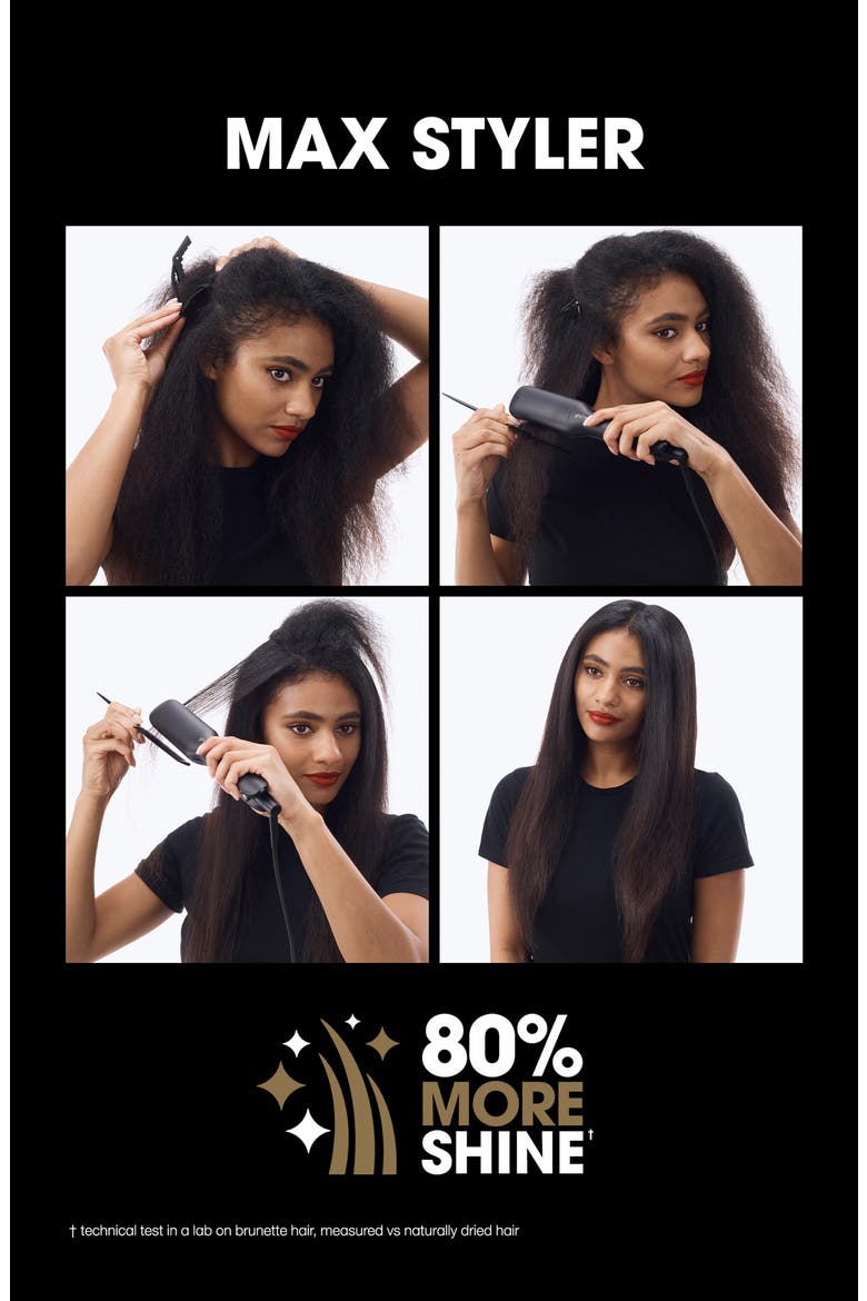 Max Styler 2-Inch Wide Plate Flat Iron, Alternate, color, BLACK