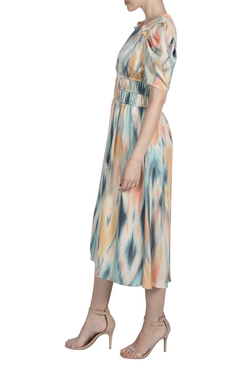 Julia Jordan Abstract Print Midi Dress, Alternate, color,