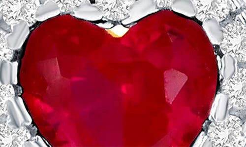 Simona Cubic Zirconia Heart Stud Earrings