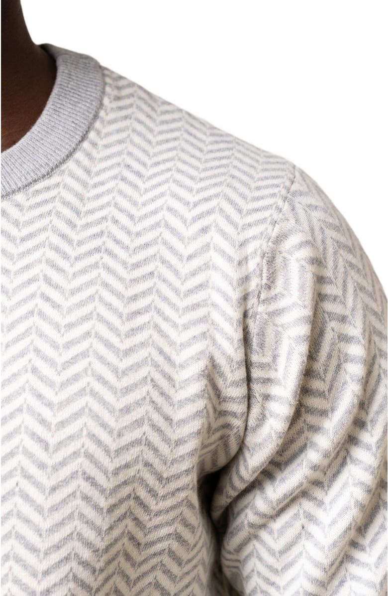 Hope & Henry Men's Organic Intarsia Crew Neck Sweater, Alternate, color, 