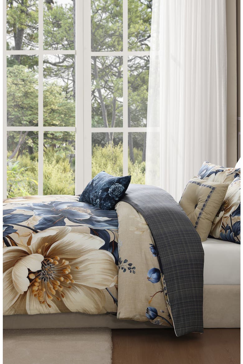 English Manor Reversible Comforter Set, Alternate, color, BLUE