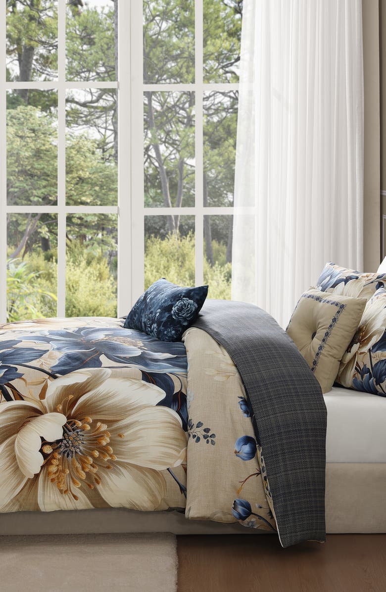 Bebejan English Manor Reversible Comforter Set, Alternate, color, Blue
