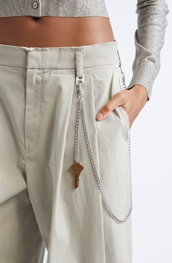 Alexander Wang Pleated Balloon Leg Trousers with Detachable