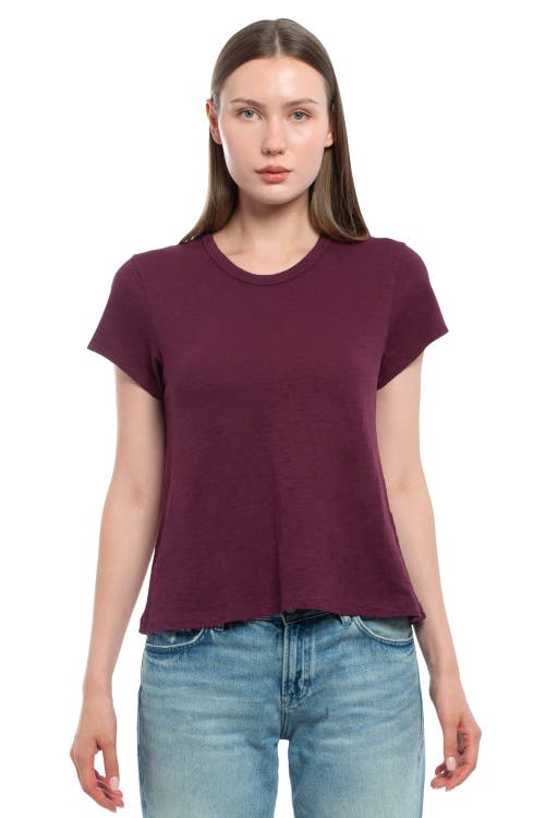 Wilt Clothing Baby Fit Shrunken Crew Short Sleeve Tee In Purple