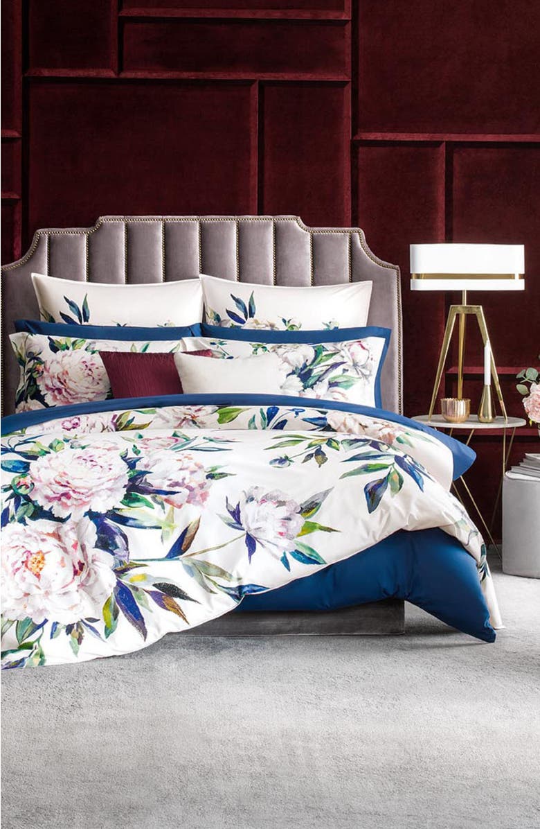 Togas Peonia Duvet Cover, Alternate, color, White