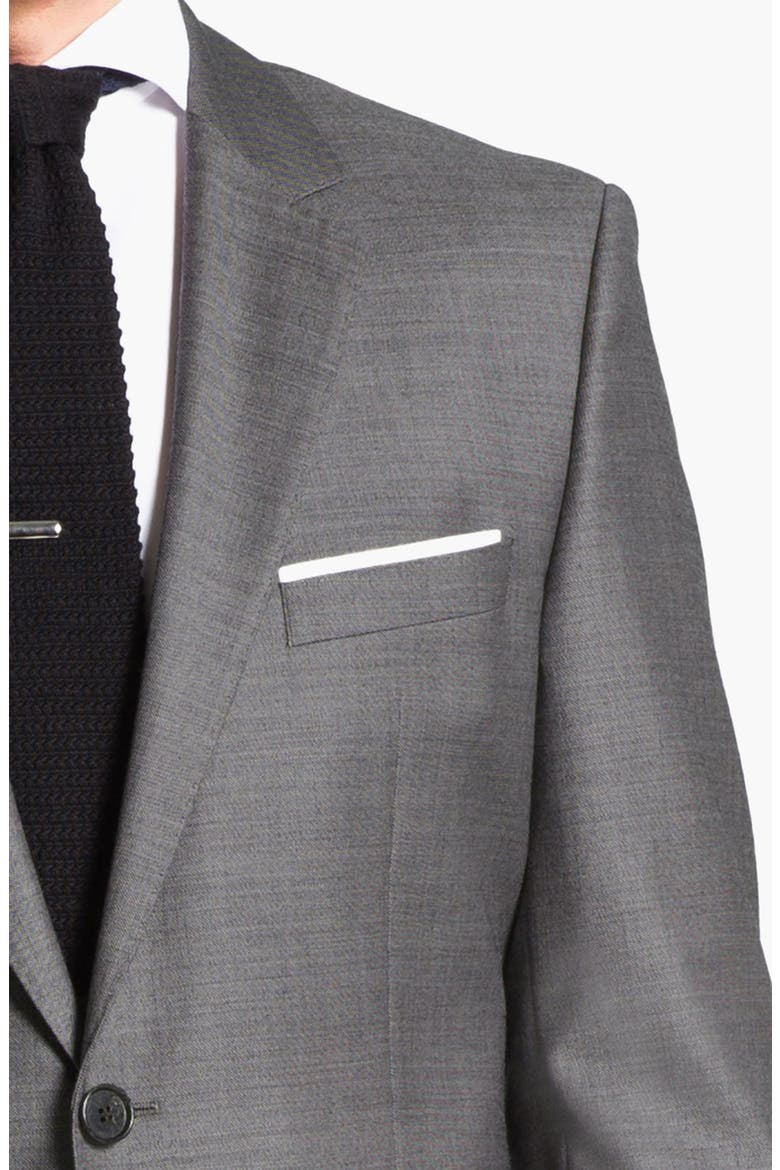 HUGO BOSS 'James/Sharp' Trim Fit Wool Suit, Alternate, color, GREY
