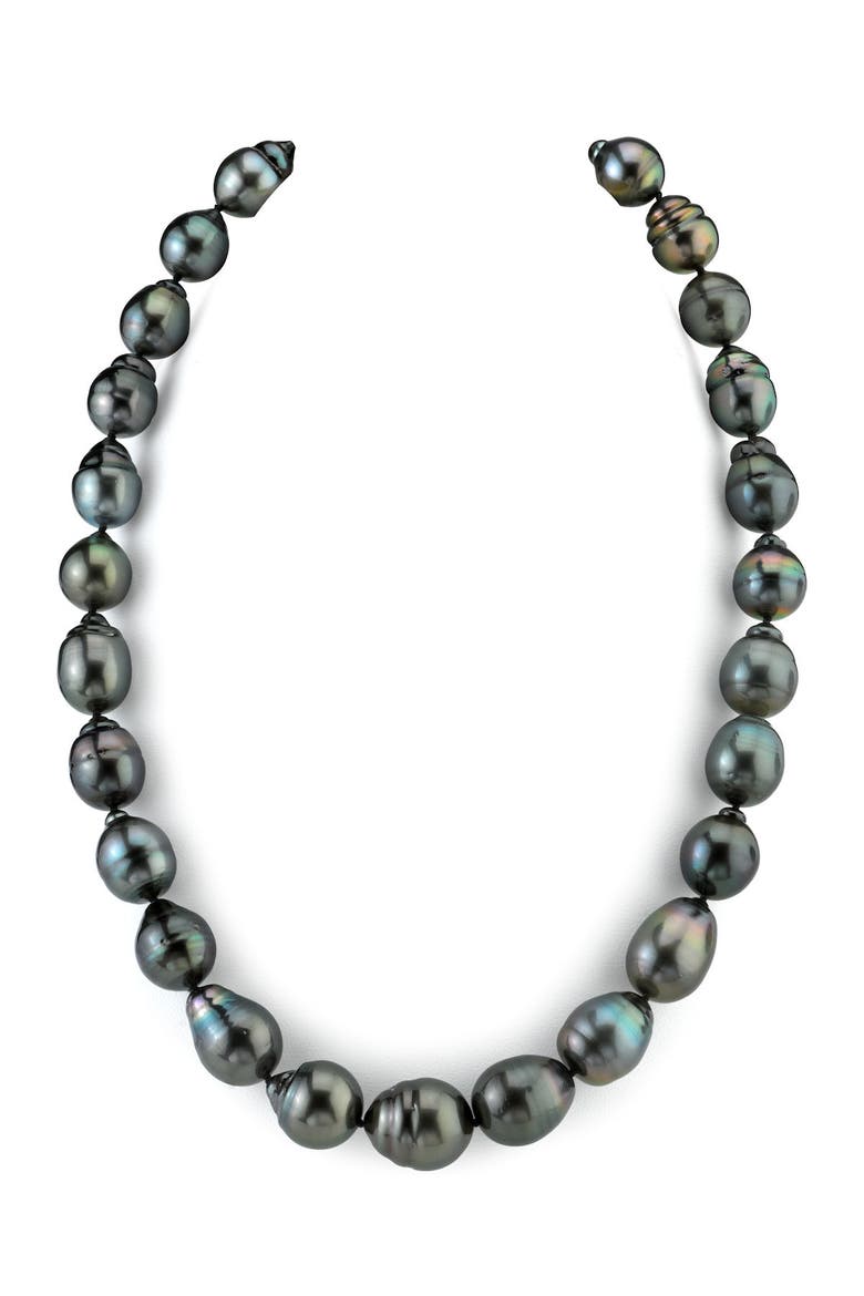 11-13mm Tahitian South Sea Baroque Pearl Necklace, Main, color, Yellow Gold Clasp
