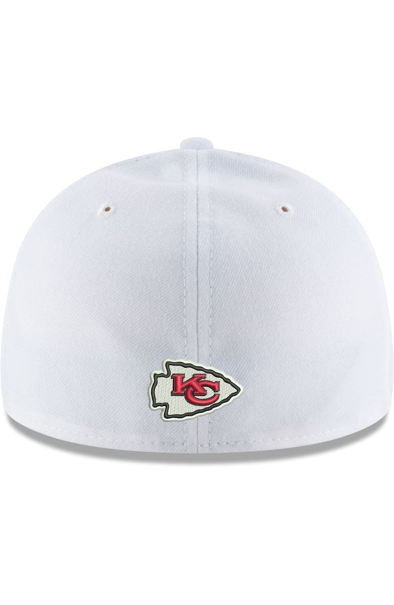 New Era Men's New Era White Kansas City Chiefs Alternate Logo Omaha Low Profile 59FIFTY Fitted Hat, Alternate, color, 