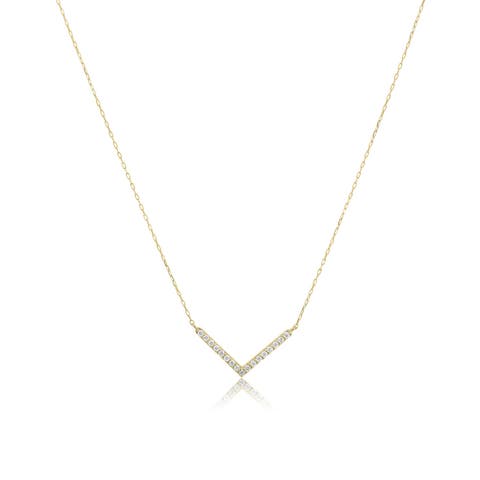 Diamond V Necklace