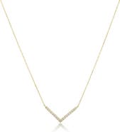 The Lovery Fine Jewelry Diamond V Necklace