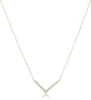 The Lovery Fine Jewelry Diamond V Necklace