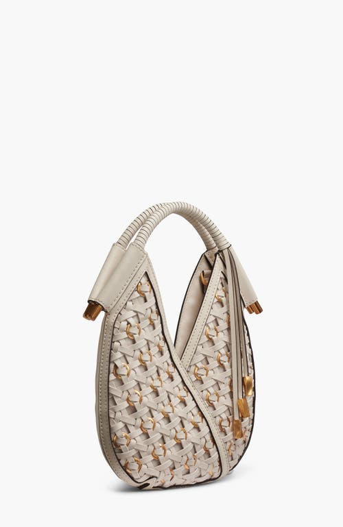 Donna Karan New York Baldwin Woven Grommet Micro Crossbody In Brown